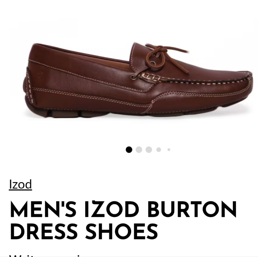 Izod Burtontan Loafer Style Moccasin Shoes Men's 10.5M